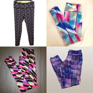 Victoria’s Secret Leggings bundle 4 Pairs Geometric Colorful